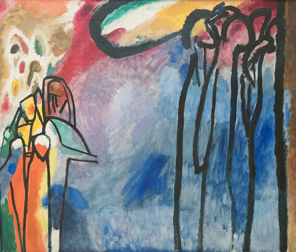 Improvisation 19 in Detail Wassily Kandinsky